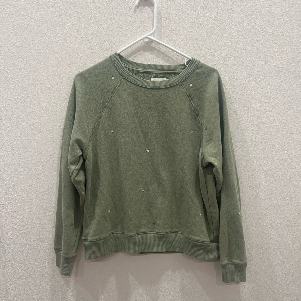 American Eagle Outfitters Sage Green Sweatshirt Size Small